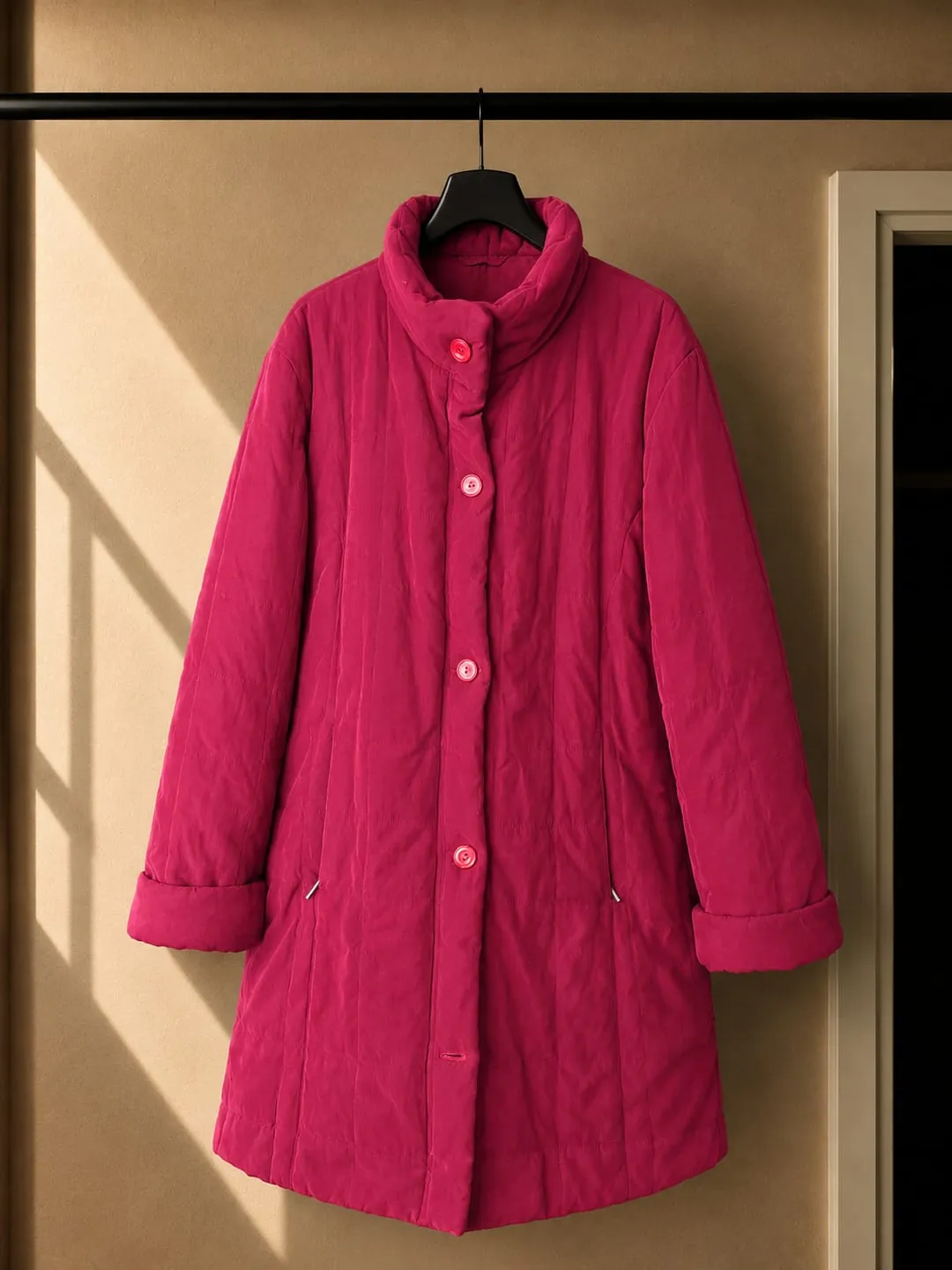 Abrigo Acolchado Fucsia
