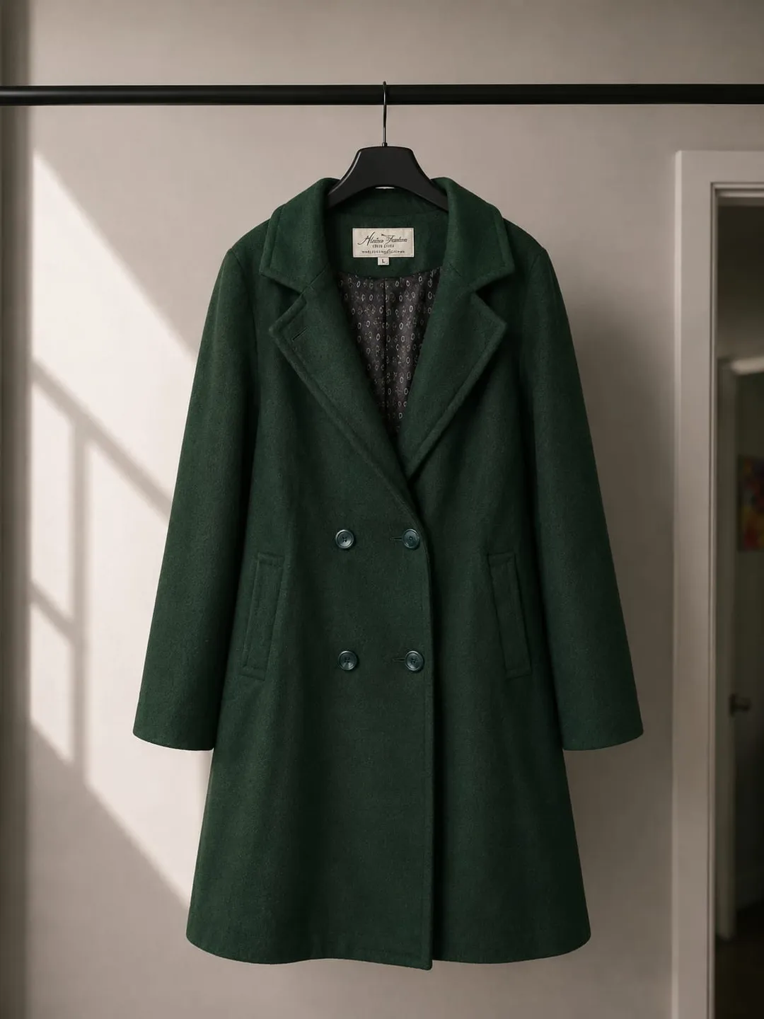 Abrigo de Paño Verde